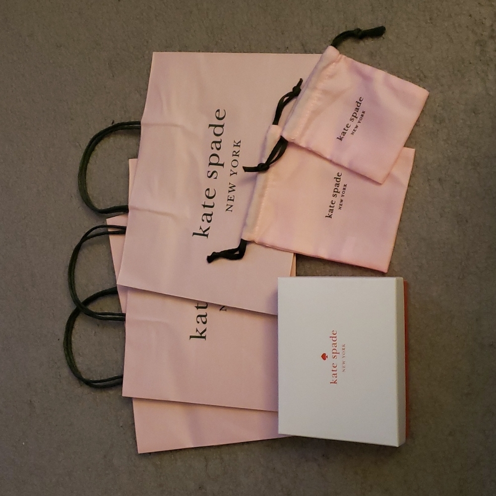 Kate Spade Gift Box Bag Wrapping Bundle NWOT
